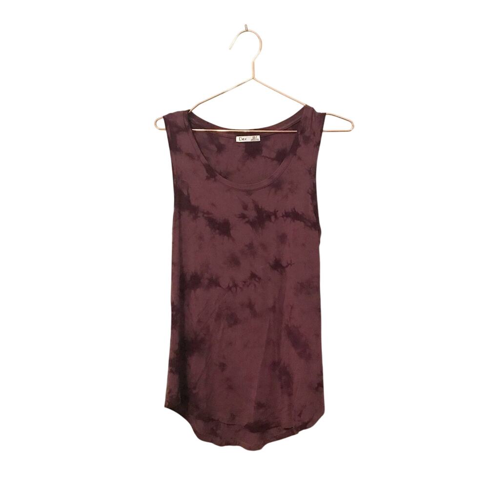 Dex Purple Tie Dye Sleeveless Top - Size Small